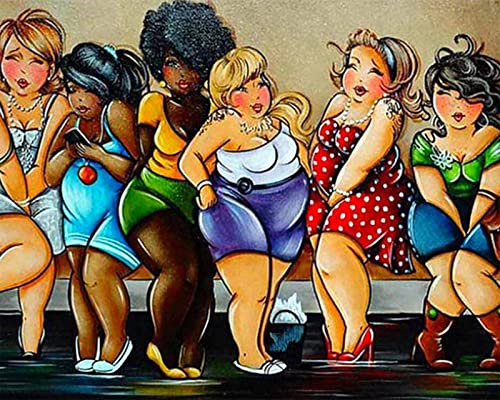 YUNLINZI Malen nach Zahlen für Erwachsene Kinder Frauen stehen Schlange, um auf die Toilette zu gehen 16x20 Zoll Leinen Leinwand Acryl DIY Number Painting Kits Wandkunst Dekor Geschenke -mit Rahmen YUNLINZI Malen nach Zahlen für Erwachsene Kinder Frauen stehen Schlange, um auf die Toilette zu gehen 16x20 Zoll Leinen Leinwand Acryl DIY Number Painting Kits Wandkunst Dekor Geschenke -mit Rahmen von YUNLINZI