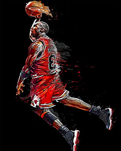 YUNLINZI Malen nach Zahlen für Erwachsene Kinder Der stärkste Basketball-Dunk 16 x 20 Zoll Leinen Segeltuch DIY ölgemälde Handgemalte Geschenke Spielzeug Wand kunst Hauptdekoration -mit Rahmen YUNLINZI Malen nach Zahlen für Erwachsene Kinder Der stärkste Basketball-Dunk 16 x 20 Zoll Leinen Segeltuch DIY ölgemälde Handgemalte Geschenke Spielzeug Wand kunst Hauptdekoration -mit Rahmen von YUNLINZI