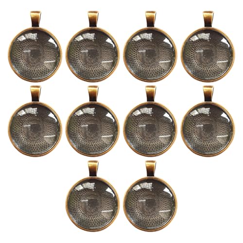 10 Set Round Pendellabletts 25 Mm Lünettenbasis Anhänger Makingzubehör Handwerksmittel Für Schmuckverbindungen Geeignet Für Schmuckbasis von YUNNIAN