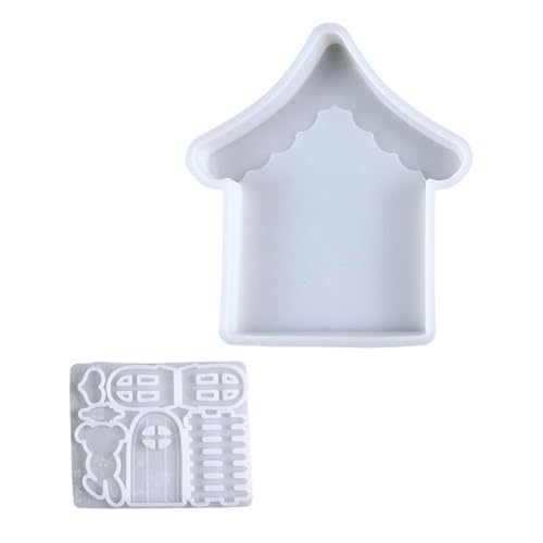 2 Stücke Flexible Silikonformen Für Kaninchen Haus Und Kerzenhalter Machen Die Reinigungs Und Geschäftsorganisation House Formen Leicht von YUNNIAN