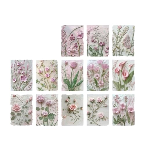 23 Bosets Geprägte Blumenblattpapier Strukturierte Dekorationsblätter Für Scrapbooking Journal Card Machen Handgefertigte Einladungs Scrapbooking Lieferungen von YUNNIAN
