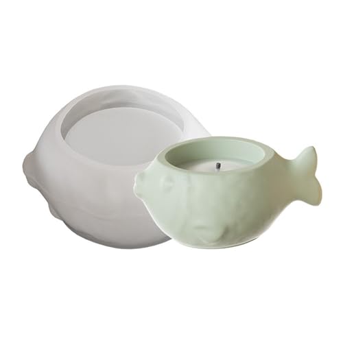 Fisch Silikonform Vielseitig Silikonkerzenhalter Schimmel Für Handwerk Fischstile Haus Decors Gegenstände Schmuck Aufbewahrungsschachtel von YUNNIAN