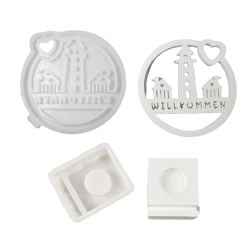 Multifauntales Silikon Crafting Schimmel Komplizierte Weihnachtskunst Decors Formen Leuchtturmformen Für Projekt Kleine Unternehmen Epoxidharzform von YUNNIAN