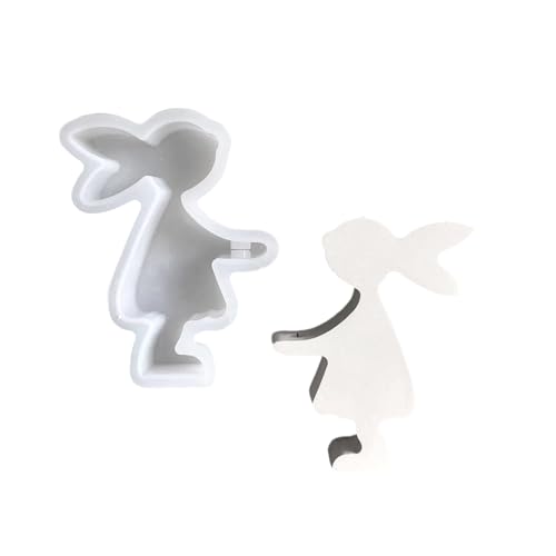 Silikonform Für Die Erstellung Von Mädchen Kaninchen Blumendekorationen Flexible Detailliert Perfekt Für Handwerk Enthusiasten Schmuck Herstellung Werkzeuge von YUNNIAN
