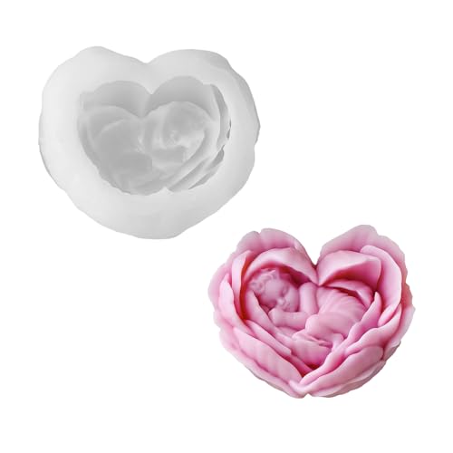Silikonform Harz Crafting Kerzenform Blumenform Bastelform Silikon Textur Handgefertigte Lieferungen Für Kerzenhaus Handwerk von YUNNIAN