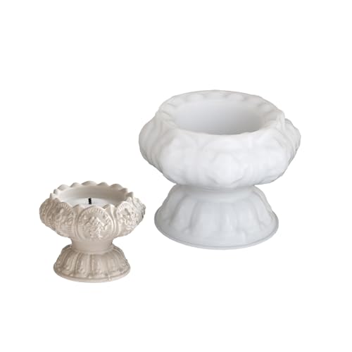 Teelichthalter Silikonform Blumenform Basteln Zubehör Kerzenhalter Schimmel von YUNNIAN