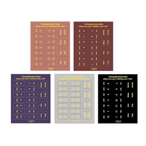 YUNNIAN 10 Blatt Planer Monatliche Registerkarten Indexierte Aufkleber Klebe-Tabs Kalender Monatliche Registerkarten Aufkleber Monatlich YUNNIAN 10 Blatt Planer Monatliche Registerkarten Indexierte Aufkleber Klebe-Tabs Kalender Monatliche Registerkarten Aufkleber Monatlich von YUNNIAN