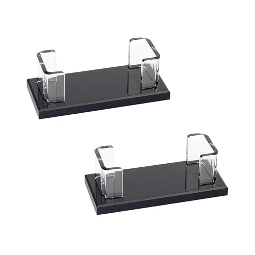 YUNNIAN Acrylkartenanzeigehalter Schwarzer Basis Für Schreibtisch Name Karte Großkapazität Container Für Geschäftsfachleute Shatter Resistente Acrylspeicherbox von YUNNIAN