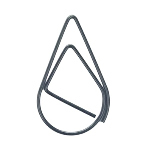 YUNNIAN Büroklammern in Wassertropfenform, Lesezeichen, Halter, kreative Büroklammern, Metall, dekorative Büroklammern für Büro, 100 Stück YUNNIAN Büroklammern in Wassertropfenform, Lesezeichen, Halter, kreative Büroklammern, Metall, dekorative Büroklammern für Büro, 100 Stück von YUNNIAN