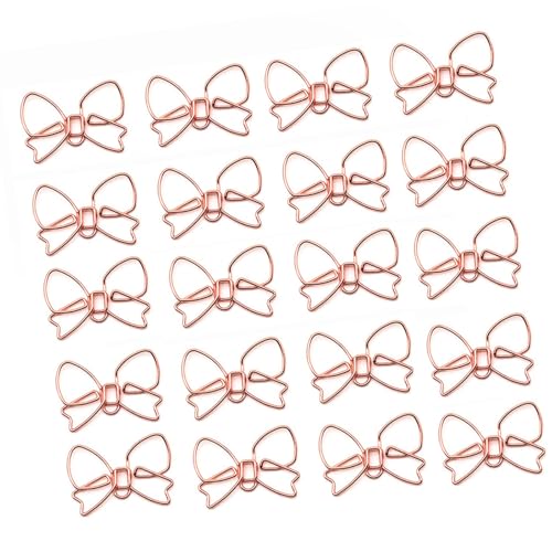 YUNNIAN Büroklammern mit Schleife, 30 x 20 mm, kleine Metall-Büroklammern, Aktenklammern, Lesezeicher-Clip für Aktenpapier, 100 Stück YUNNIAN Büroklammern mit Schleife, 30 x 20 mm, kleine Metall-Büroklammern, Aktenklammern, Lesezeicher-Clip für Aktenpapier, 100 Stück von YUNNIAN