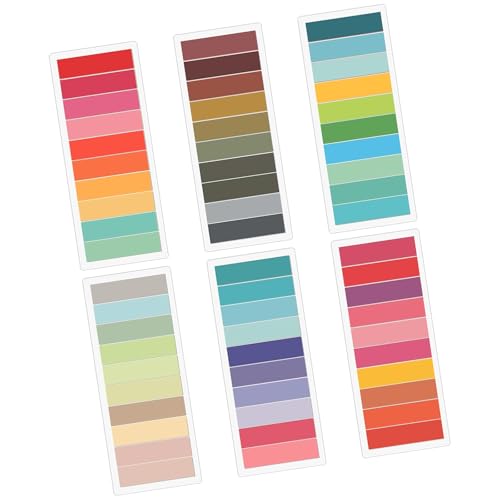 YUNNIAN Bunte Haftnotizen, selbstklebende Notizblöcke, farbige Indexe, Register, Notizblock, Notizblock, ästhetische Notizen, 6 Stück YUNNIAN Bunte Haftnotizen, selbstklebende Notizblöcke, farbige Indexe, Register, Notizblock, Notizblock, ästhetische Notizen, 6 Stück von YUNNIAN