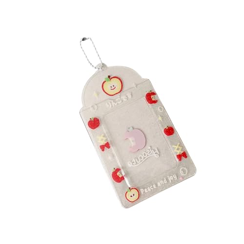 YUNNIAN Cartoon-Fotokartenhülle, wasserabweisend, PVC, 7,6 cm, Kartenetui, Fotokartenschutz für Tasche, Schlüsselanhänger von YUNNIAN