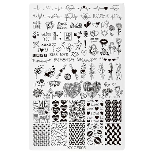 YUNNIAN Fashion Nails Art Stamping Plate Manicure Nails Art Designs Decoration Accessories for Home and Professional Salon YUNNIAN Fashion Nails Art Stamping Plate Manicure Nails Art Designs Decoration Accessories for Home and Professional Salon von YUNNIAN