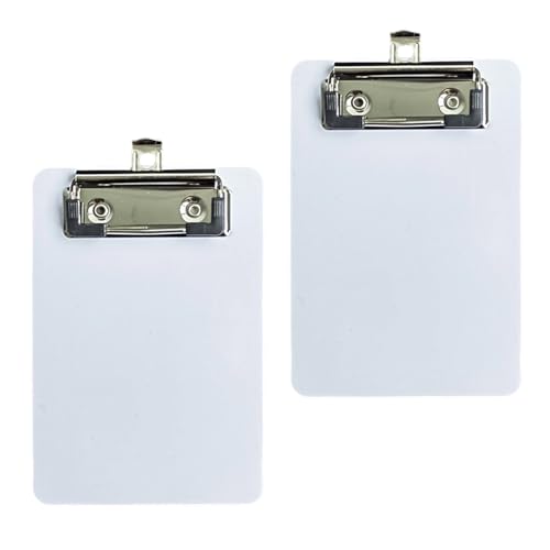 YUNNIAN Kleine Klemmbretter, praktische Klemmbretter, Schreibtafel, Klemmbretter für Büro, Schule, 2 Stück YUNNIAN Kleine Klemmbretter, praktische Klemmbretter, Schreibtafel, Klemmbretter für Büro, Schule, 2 Stück von YUNNIAN