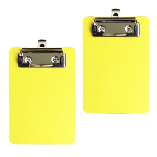 YUNNIAN Kleine Klemmbretter, praktische Klemmbretter, Schreibtafel, Klemmbretter für Büro, Schule, 2 Stück YUNNIAN Kleine Klemmbretter, praktische Klemmbretter, Schreibtafel, Klemmbretter für Büro, Schule, 2 Stück von YUNNIAN
