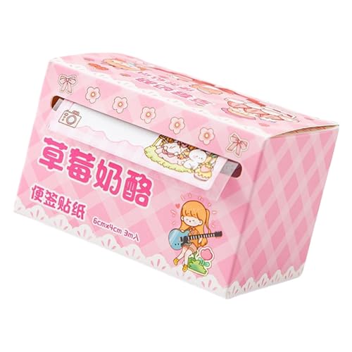 YUNNIAN Notizblock, Cartoon-Notizblock, ausziehbar, selbstklebend, 6 x 4 cm, selbstklebend, für Schule, Büro, 70 Blatt YUNNIAN Notizblock, Cartoon-Notizblock, ausziehbar, selbstklebend, 6 x 4 cm, selbstklebend, für Schule, Büro, 70 Blatt von YUNNIAN
