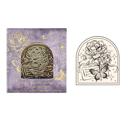 YUNNIAN Vintage Büroklammer Metallclip Scrapbooking Seitenclip Dekorative Klemme Journal Clip für Journaling Fotoalbum von YUNNIAN