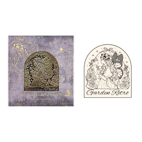 YUNNIAN Vintage Büroklammer Metallclip Scrapbooking Seitenclip Dekorative Klemme Journal Clip für Journaling Fotoalbum von YUNNIAN