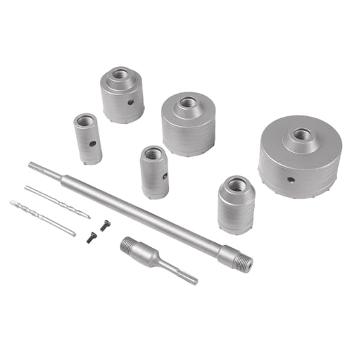10 stück Lochsäge Kit mit Beton YUNRUX Loch Säge Set beinhaltet SDS Plus Arbor Schaft Bohrkrone Durchmesser 35/40/50/65/80/110mm Metall Dosenbohrer Metal Loch sahBohrer mit Zentrierbohrer Lochöffner 10 stück Lochsäge Kit mit Beton YUNRUX Loch Säge Set beinhaltet SDS Plus Arbor Schaft Bohrkrone Durchmesser 35/40/50/65/80/110mm Metall Dosenbohrer Metal Loch sahBohrer mit Zentrierbohrer Lochöffner von YUNRUX