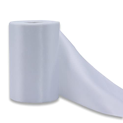 YUNSHANGHE 1 Rollen 9,5cm x 20m Weiß Breit Geschenkband zum Dekorieren & Basteln, Große Satinband für Eröffnungszeremonie Stuhlschleifen, Schleifenband für Hochzeit Geburtstag Weihnachten Deko YUNSHANGHE 1 Rollen 9,5cm x 20m Weiß Breit Geschenkband zum Dekorieren & Basteln, Große Satinband für Eröffnungszeremonie Stuhlschleifen, Schleifenband für Hochzeit Geburtstag Weihnachten Deko von YUNSHANGHE