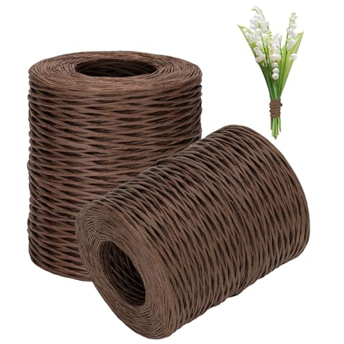 200m Papierdraht, Breit 2mm Papierseil für Kraftpapierverpackungen, Handgefertigte Seile, Hangtag Kordel, Verwendung für Blumensträuße, Geschenk Dekoration, Ohne Eisendraht, Dunkelbraun 200m Papierdraht, Breit 2mm Papierseil für Kraftpapierverpackungen, Handgefertigte Seile, Hangtag Kordel, Verwendung für Blumensträuße, Geschenk Dekoration, Ohne Eisendraht, Dunkelbraun von YUNXCNA