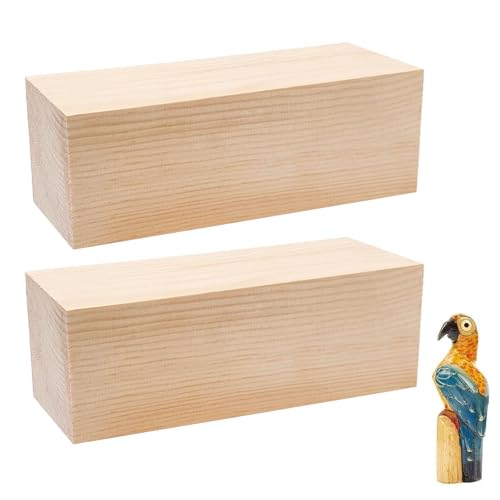 Schnitzholz, 2 Stück Lindenholz Holzblöcke zum Schnitzen, 20x7,5x7,5cm Schnitzen Holzblöcke Unbehandelt, Holzblöcke Lindenholz zum Schnitzen Holz Rohlinge, für handwerkliche Schnitzerei Schnitzholz, 2 Stück Lindenholz Holzblöcke zum Schnitzen, 20x7,5x7,5cm Schnitzen Holzblöcke Unbehandelt, Holzblöcke Lindenholz zum Schnitzen Holz Rohlinge, für handwerkliche Schnitzerei von YUNXCNA