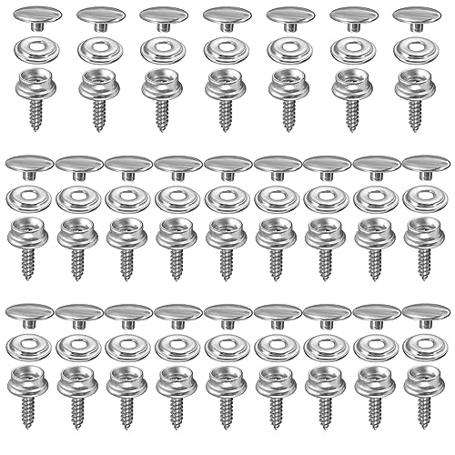 YUNYAN 25 Stück Druckknöpfe Schrauben Druckknöpfe Edelstah 15mm Canvas Snaps Fastener mit Knopf-Schraube zum Anschrauben für Planen Schiffe Möbel Segeltuch Autozelte YUNYAN 25 Stück Druckknöpfe Schrauben Druckknöpfe Edelstah 15mm Canvas Snaps Fastener mit Knopf-Schraube zum Anschrauben für Planen Schiffe Möbel Segeltuch Autozelte von YUNYAN