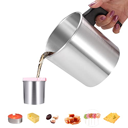 YUNYODA Kerzenherstellung Topf 1,2L, Kerzenschmelztiegel Wachsschmelzer Duftkerze DIY Topf, Kerze Wachs Schmelztiegel Krug intern für Kerzenherstellung und Seifenherstellung Handwerk YUNYODA Kerzenherstellung Topf 1,2L, Kerzenschmelztiegel Wachsschmelzer Duftkerze DIY Topf, Kerze Wachs Schmelztiegel Krug intern für Kerzenherstellung und Seifenherstellung Handwerk von YUNYODA