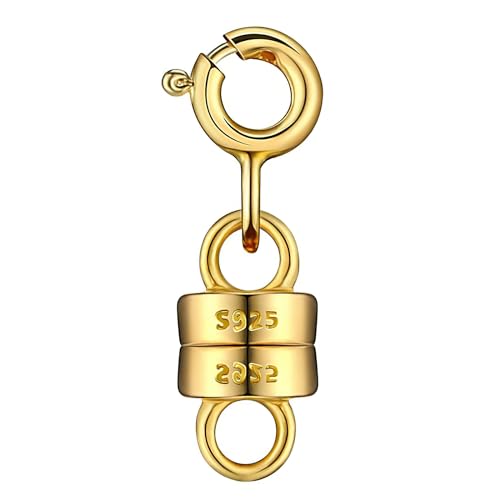 YUNYODA Magnetische Halskettenverschlüsse und verschlüsse, 925er Sterlingsilber, Armbandverschluss-Konverter für Armbänder, Kettenverlängerung, DIY-Schmuckherstellungszubehör YUNYODA Magnetische Halskettenverschlüsse und verschlüsse, 925er Sterlingsilber, Armbandverschluss-Konverter für Armbänder, Kettenverlängerung, DIY-Schmuckherstellungszubehör von YUNYODA