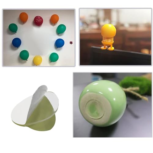 YUOIUX 100 Stück doppelseitiges Klebeband, wasserdicht, selbstklebend, fixiert, Heimbedarf, unsichtbarer Ballon-Gel-Pad für Zuhause, Büro von YUOIUX