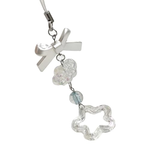 YUOIUX Acryl-Stern-Perlenanhänger, Handy-Charm, zum Aufhängen, Seil, Handykette, Riemen, Taschendekoration, Schlüsselband, Schlüsselanhänger-Zubehör YUOIUX Acryl-Stern-Perlenanhänger, Handy-Charm, zum Aufhängen, Seil, Handykette, Riemen, Taschendekoration, Schlüsselband, Schlüsselanhänger-Zubehör von YUOIUX