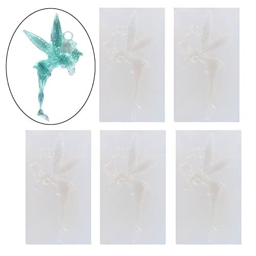 YUOIUX Anhängerform, 5 Stück, Weihnachtsformen, Kunstharz, Feen-Ornamente, Anhänger-Formen YUOIUX Anhängerform, 5 Stück, Weihnachtsformen, Kunstharz, Feen-Ornamente, Anhänger-Formen von YUOIUX