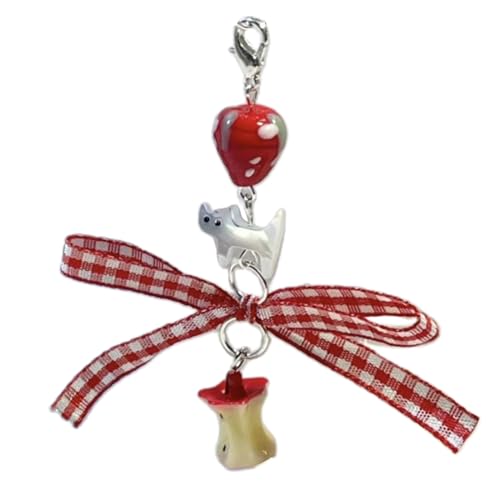 YUOIUX Handgefertigter Kuchenanhänger, Schlüsselanhänger, Rucksack, Schlüsselanhänger, exquisiter Dessert-Kuchenlöffel, Charm, Kerying-Schmuck YUOIUX Handgefertigter Kuchenanhänger, Schlüsselanhänger, Rucksack, Schlüsselanhänger, exquisiter Dessert-Kuchenlöffel, Charm, Kerying-Schmuck von YUOIUX