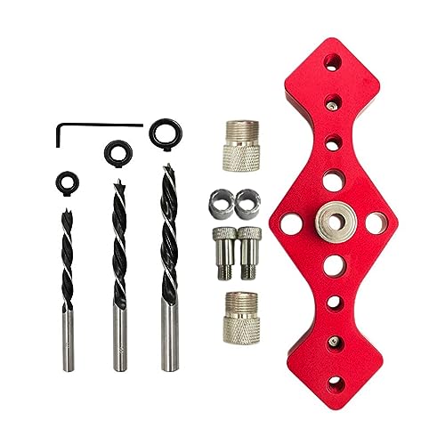 YUOIUX Holzdübel 6/8/10 mm, Bohrführungsloch, vertikal, selbstzentrierend, Positionierungsöffner, Tischlerei, Holzbearbeitungswerkzeuge von YUOIUX
