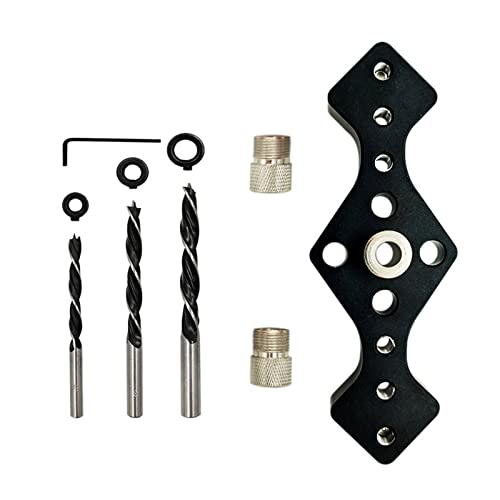 YUOIUX Holzdübel 6/8/10 mm, Bohrführungsloch, vertikal, selbstzentrierend, Positionierungsöffner, Tischlerei, Holzbearbeitungswerkzeuge von YUOIUX
