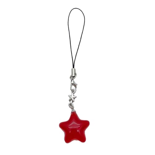 YUOIUX Jelly Star Handyband, bunte Handykette, handgefertigt, abnehmbares Schlüsselband, Schlüsselanhänger, für Geldbörsen, Taschen YUOIUX Jelly Star Handyband, bunte Handykette, handgefertigt, abnehmbares Schlüsselband, Schlüsselanhänger, für Geldbörsen, Taschen von YUOIUX