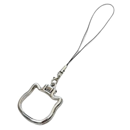 YUOIUX Modische Handykette, Katzen-Thema, Handy-Anhänger mit Handyhalterung, verstellbarer Handygurt, tragbarer Handyhalter YUOIUX Modische Handykette, Katzen-Thema, Handy-Anhänger mit Handyhalterung, verstellbarer Handygurt, tragbarer Handyhalter von YUOIUX