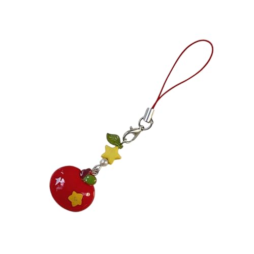 YUOIUX Modischer, hübscher Apple-Anhänger für Handy, Symbol für Glück und Glück, Accessoire für Mode-Enthusiasten YUOIUX Modischer, hübscher Apple-Anhänger für Handy, Symbol für Glück und Glück, Accessoire für Mode-Enthusiasten von YUOIUX