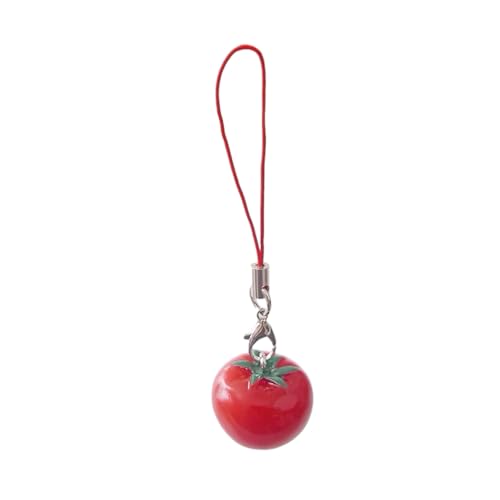 YUOIUX Modischer hübscher Mädchen-Schlüsselanhänger mit Tomatenblatt-Anhänger, stabile Harzlegierung, für Mode-Accessoire für den täglichen Gebrauch YUOIUX Modischer hübscher Mädchen-Schlüsselanhänger mit Tomatenblatt-Anhänger, stabile Harzlegierung, für Mode-Accessoire für den täglichen Gebrauch von YUOIUX