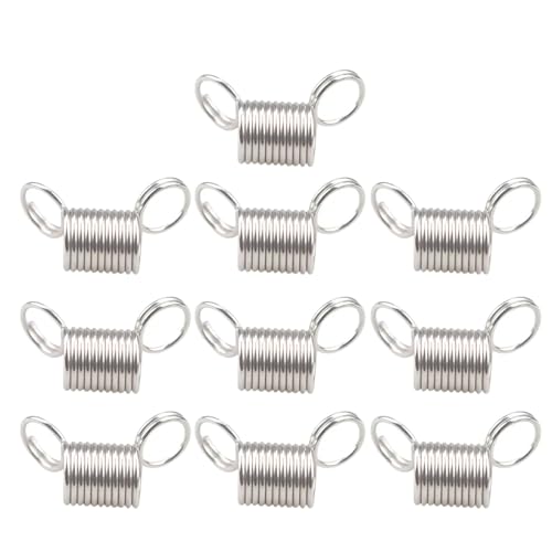 YUOIUX Perlenstopper, 10 Stück, Edelstahl-Perlenstopper, kreative Perlendraht-Enden, Schmuck-Perlen, Auffädeldraht für Schmuckherstellung YUOIUX Perlenstopper, 10 Stück, Edelstahl-Perlenstopper, kreative Perlendraht-Enden, Schmuck-Perlen, Auffädeldraht für Schmuckherstellung von YUOIUX