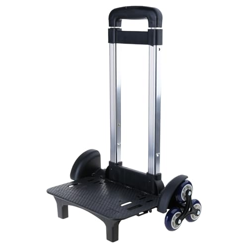 YUOIUX Rucksack Trolley Faltbarer Trolley Wagen 6 Räder Rolling-Luggage Carts Aluminiumlegierung Gepäck Handwagen für Schultaschen YUOIUX Rucksack Trolley Faltbarer Trolley Wagen 6 Räder Rolling-Luggage Carts Aluminiumlegierung Gepäck Handwagen für Schultaschen von YUOIUX