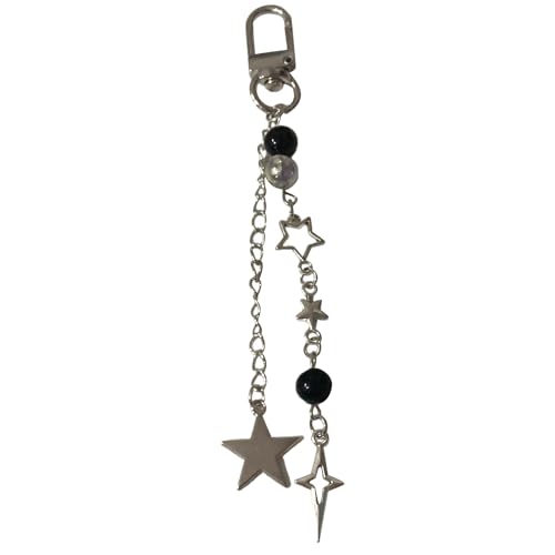 YUOIUX Schlüsselanhänger, mehrfarbig, Pentagramme, Kruzifix, modische Stern-Dekoration für Handys, Autoschlüssel, Taschen YUOIUX Schlüsselanhänger, mehrfarbig, Pentagramme, Kruzifix, modische Stern-Dekoration für Handys, Autoschlüssel, Taschen von YUOIUX