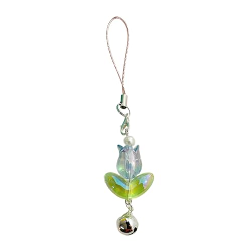 YUOIUX Schlüsselanhänger Tulpen Blume Anhänger Handy Riemen Lanyard Tasche Schlüsselanhänger Gurt Rucksack Charm Auto Schlüssel Dekoration Kette YUOIUX Schlüsselanhänger Tulpen Blume Anhänger Handy Riemen Lanyard Tasche Schlüsselanhänger Gurt Rucksack Charm Auto Schlüssel Dekoration Kette von YUOIUX