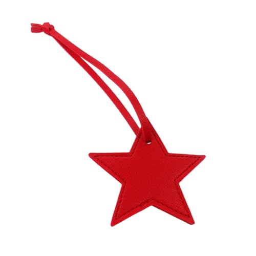 YUOIUX Schlüsselanhänger in Sternform, Leder, Gepäckanhänger, vielseitiger fünfzackiger Stern, Schlüsselanhänger für Damen und Mädchen, modisches Taschenzubehör YUOIUX Schlüsselanhänger in Sternform, Leder, Gepäckanhänger, vielseitiger fünfzackiger Stern, Schlüsselanhänger für Damen und Mädchen, modisches Taschenzubehör von YUOIUX