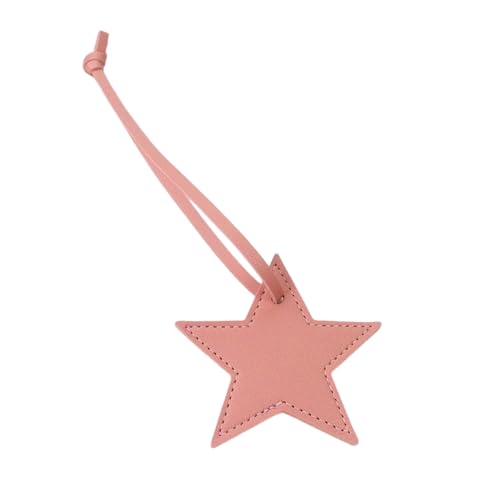 YUOIUX Schlüsselanhänger in Sternform, Leder, Gepäckanhänger, vielseitiger fünfzackiger Stern, Schlüsselanhänger für Damen und Mädchen, modisches Taschenzubehör YUOIUX Schlüsselanhänger in Sternform, Leder, Gepäckanhänger, vielseitiger fünfzackiger Stern, Schlüsselanhänger für Damen und Mädchen, modisches Taschenzubehör von YUOIUX