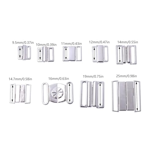 YUOIUX Schnalle 10 Set Metalllegierung Schnalle BH Clip Verschluss Haken Nähen Herstellung YUOIUX Schnalle 10 Set Metalllegierung Schnalle BH Clip Verschluss Haken Nähen Herstellung von YUOIUX