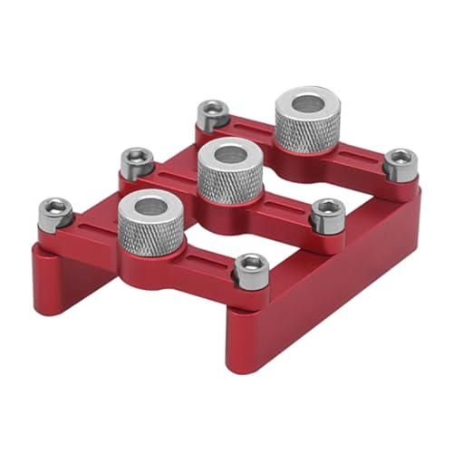 YUOIUX Selbstzentrierende Dübelvorrichtung, Holzbearbeitung, Schreinerlochbohrerführung, Holzdübellochpositionierer, Positionierer, 2–10 mm Bohrhülse von YUOIUX