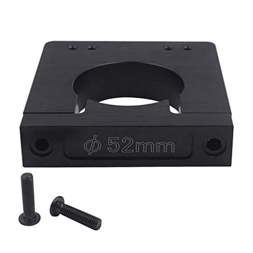 YUOIUX Spindelmotorhalter, Motorhalterung, 52/65/80 mm, Aluminiumschaft, Spindelmotorhalterung für Oberfräse, Gravierer von YUOIUX