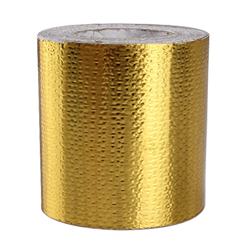 YUOIUX Thermo-Barriere-Folienband, Wärmereflektierendes Klebeband, Hitzeschutzband, Hochtemperatur-Bandageband für Schlauch und Auto von YUOIUX