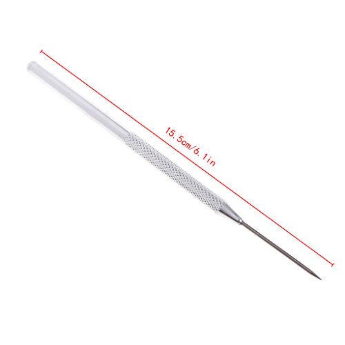 YUOIUX Töpferei Detailing Nadel Metall Silber Ton Skulptur Modellierwerkzeug Aufsatz für Kinder Erwachsene Töpferei Kreation YUOIUX Töpferei Detailing Nadel Metall Silber Ton Skulptur Modellierwerkzeug Aufsatz für Kinder Erwachsene Töpferei Kreation von YUOIUX